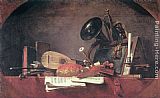 Jean Baptiste Simeon Chardin The Attributes of Music painting
